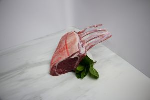 Lamb rack on display.